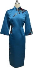 Load image into Gallery viewer, Annie Duchess Satin Sleeved Cheongsam