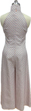 Load image into Gallery viewer, Alba Polyester Halter Cheongsam Jumpsuit