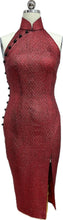 Load image into Gallery viewer, Anna Shimmering Tweed Halter Cheongsam