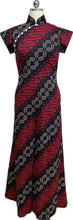 Load image into Gallery viewer, Dahlia Batik Cap Sleeves Cheongsam Jumpsuit