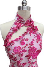 Load image into Gallery viewer, Glory Jacquard Halter-Neck Cheongsam