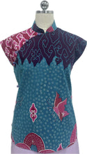Load image into Gallery viewer, Nora Batik Cap Sleeve Cheongsam Top