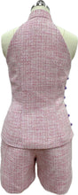 Load image into Gallery viewer, Iris Tweed Halter Two Piece Cheongsam Set