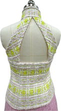 Load image into Gallery viewer, Erin Tweed Halter Cheongsam Top