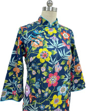 Load image into Gallery viewer, Maeve Cotton Sleeved Cheongsam