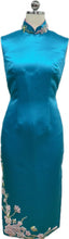 Load image into Gallery viewer, Lily Satin Sleeveless Cheongsam