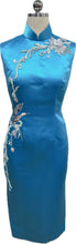 Load image into Gallery viewer, Lottie Satin Sleeveless Cheongsam