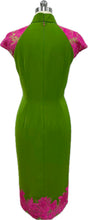 Load image into Gallery viewer, Carmen Crepe Cap Sleeves Cheongsam