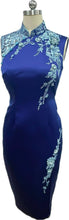 Load image into Gallery viewer, Sofia Satin Sleeveless Cheongsam