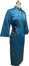 Load image into Gallery viewer, Annie Duchess Satin Sleeved Cheongsam