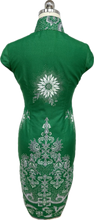 Load image into Gallery viewer, Karen Batik Cap Sleeve Cheongsam