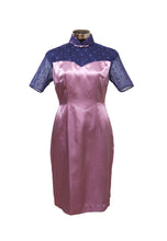 Load image into Gallery viewer, Jackelyn Satin Short Sleeve Cheongsam