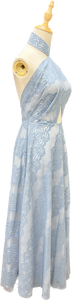 Winnie Sleeve Halter Bareback Gown