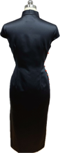 Load image into Gallery viewer, Thalia Satin Cap Sleeve Cheongsam

