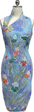 Load image into Gallery viewer, Hayley Batik Sleeveless Cheongsam Dress
