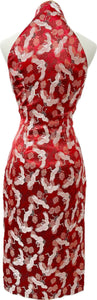 Cora Brocade Silk Halter Cut Cheongsam