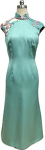 Load image into Gallery viewer, Allegra Duchess Satin Extended Sleeve Cheongsam
