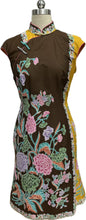 Load image into Gallery viewer, Camryn Batik Cap Sleeves Cheongsam
