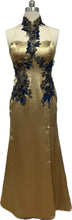 Load image into Gallery viewer, Callie Satin Halter Neck Gown
