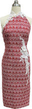 Load image into Gallery viewer, Dallas Tweed Halter Cheongsam
