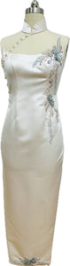 Della Duchess Satin Sleeveless Cheongsam