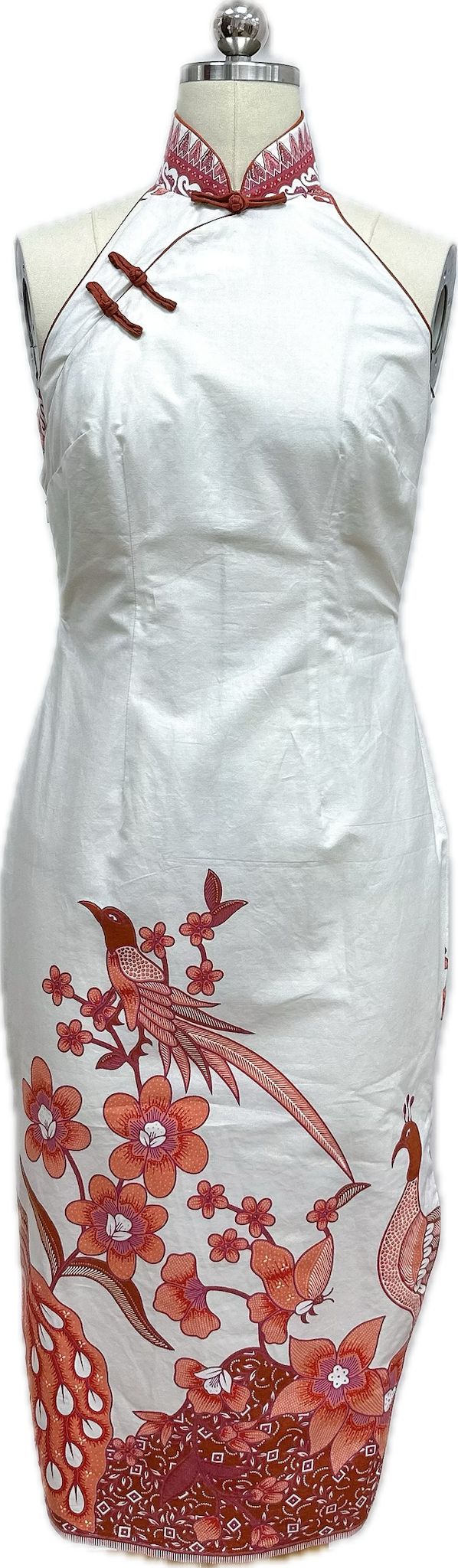 Rosa Batik Halter Neck Cheongsam