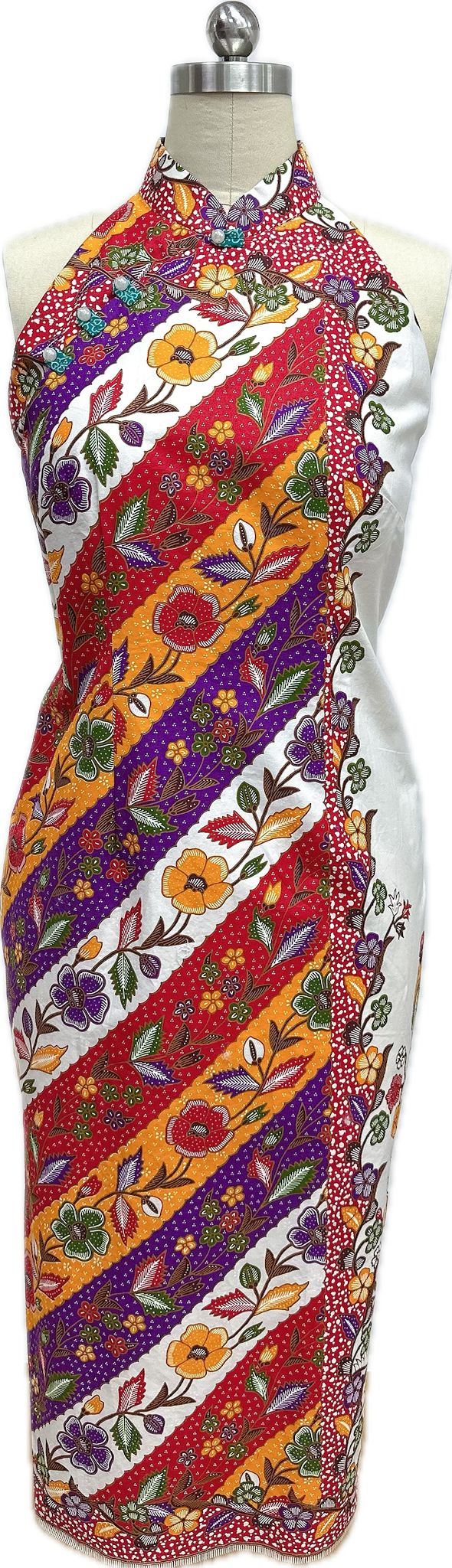 Isla Batik Halter Neck Cheongsam