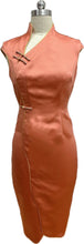 Load image into Gallery viewer, Finley Satin Cap Sleeve Cheongsam
