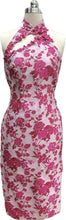 Load image into Gallery viewer, Glory Jacquard Halter-Neck Cheongsam
