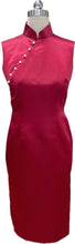 Load image into Gallery viewer, Betsy Satin Sleeveless Cheongsam
