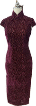 Load image into Gallery viewer, Luna Velvet Cap Sleeves Cheongsam
