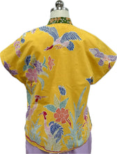 Load image into Gallery viewer, Natalia Batik Cap Sleeves Cheongsam Top
