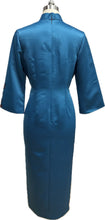 Load image into Gallery viewer, Annie Duchess Satin Sleeved Cheongsam
