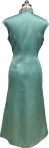 Allegra Duchess Satin Extended Sleeve Cheongsam