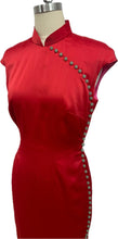 Load image into Gallery viewer, Birdie Satin Extended Sleeve Cheongsam
