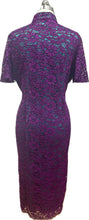 Load image into Gallery viewer, Annie Lace Short Sleeves Cheongsam
