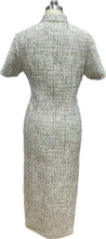 Load image into Gallery viewer, Brittany Tweed Short Sleeves Cheongsam
