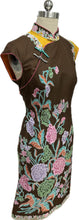 Load image into Gallery viewer, Camryn Batik Cap Sleeves Cheongsam
