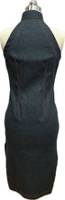 Load image into Gallery viewer, Frannie Denim Halter Cheongsam
