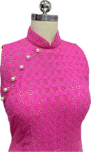 Load image into Gallery viewer, Esther Cotton Sleeveless Cheongsam
