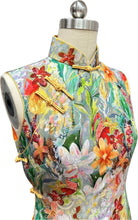 Load image into Gallery viewer, Gillian Satin Sleeveless Cheongsam

