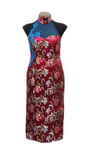 Candace Brocade Halter Neck Cheongsam