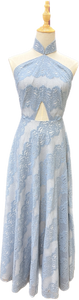 Winnie Sleeve Halter Bareback Gown