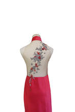 Load image into Gallery viewer, Bette Duchess Satin V-Neck Cheongsam
